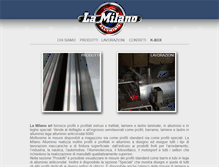 Tablet Screenshot of lamilanoalluminio.com